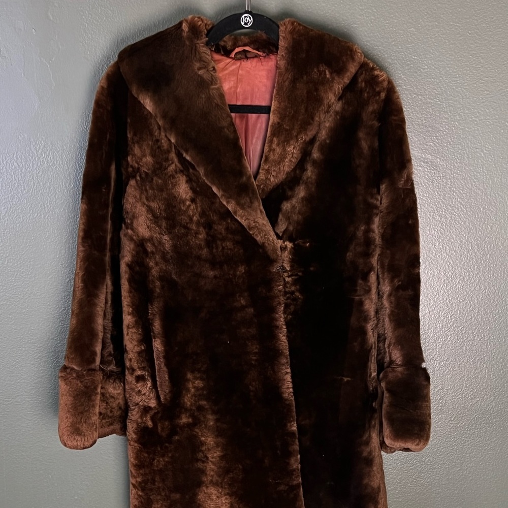 Vintage Brown Beaver Fur Coat